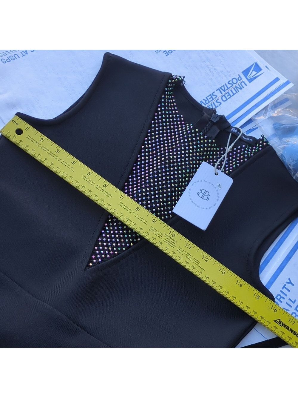 Bella Barnett Black Mini Dress Large - Picture 10 of 12